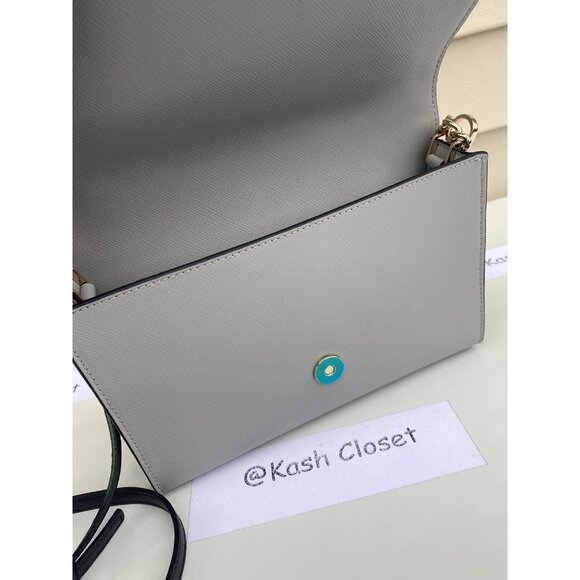 Kate Spade crossbody carson purse convertible shoulder bag nimbus grey - Picture 8 of 12